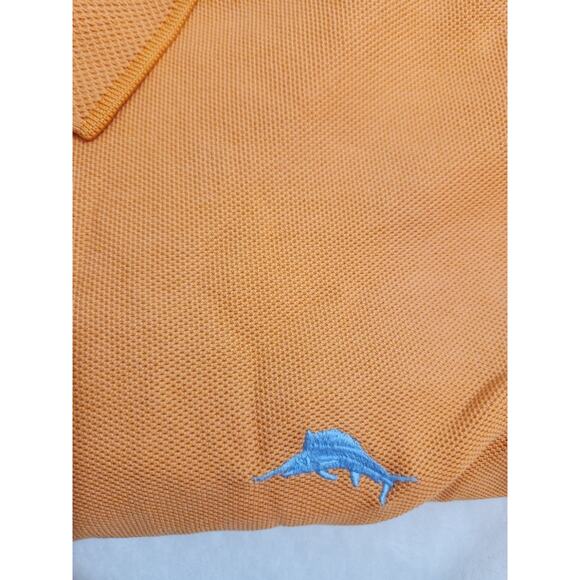 Tommy Bahama Polo Mens 3XL XXXL Orange Athletic Activewear Gym Golf Athleisure - Picture 3 of 11